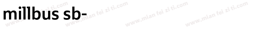 millbus sb字体转换